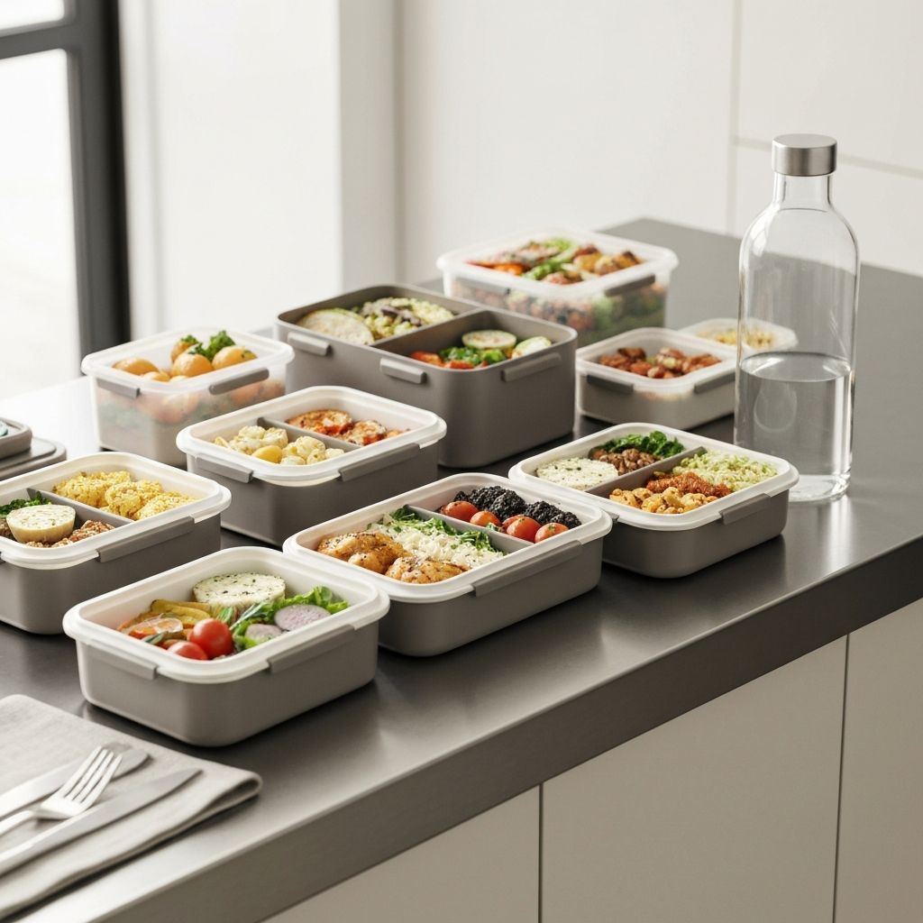 Organized meal containers for busy professionals